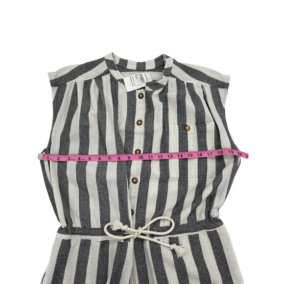 NSF In Black Stripe Romper Size Medium - Picture 8 of 12